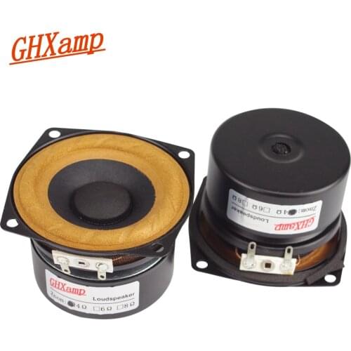 2.5 inch Full range speaker Cloth hanging edge CNCcoating Blended elastomers Silver-plated terminals Loudspeaker 8W desktop 2pcs