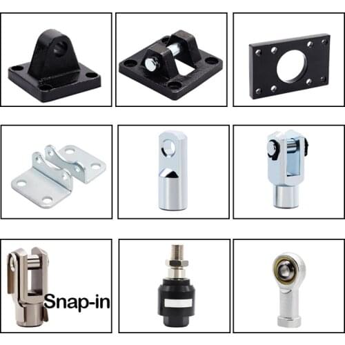 High Quality SC Series Cylinder Accessories CA / CB / Y / I /U /F /FA /LB Bore 32mm/40mm/50mm/63mm/80mm/100mm/125mm