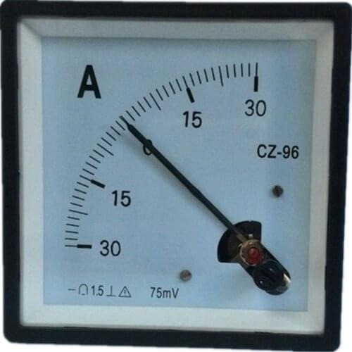 DC -30A-0-30A +-30A Analog Ammeter Panel AMP Current Meter Gauge Cz-96 Amperimetro Amperemeter Discount