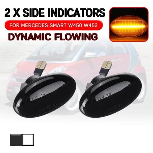 Car Flowing Turn Signal Light Lamp LED Dynamic Side Marker Light For Mercedes-Benz Smart W450 W452 A-Class W168 Vito W639 W447