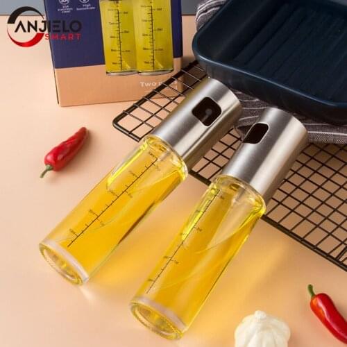 BBQ Olive Oil Spray Bottle Oil Vinegar Salad Cooking Baking Spray Bottles Grill Sprayer BBQ for Home Kitchen BBQ Tools 100ML
