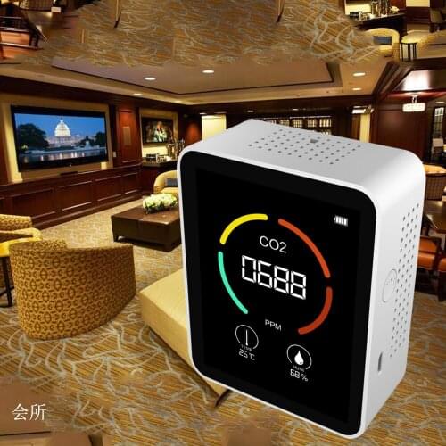 Air Monitor CO2 Carbon Dioxide Detector Greenhouse Warehouse Air Quality Temperature Humidity Monitor Fast Measurement Meter