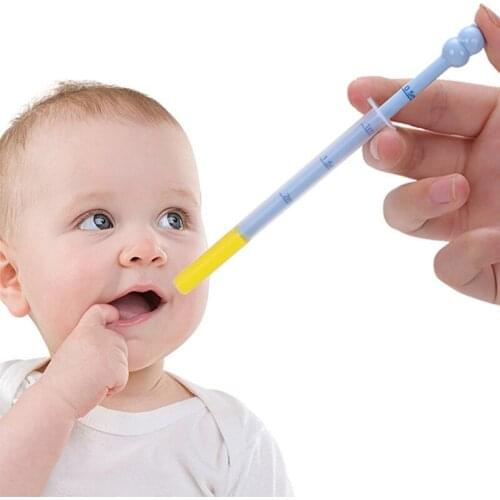 Children Medicines Device Baby Squeeze Drug Feeder with Scale Anti Choking Syringe Type Newborn Safe Medicine Dispenser Solid