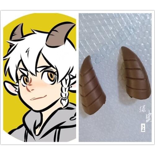 1031 All Saints Street Neil Bowman Cosplay Horns Head Clip Headwear Hairwear Cosplay Props Accessories