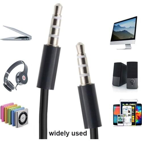 Aux Cable 3.5mm to 3.5 mm Male to Male Jack Car Audio Cable Line Cord for Phone MP3 CD Speaker EM88