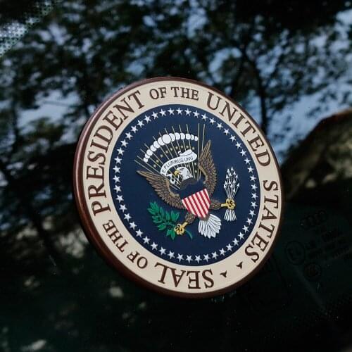 U.S President Badge Car Sticker Emblem 3D Metal Auto Decal Decor Fuel Tank Window Trunk Tailgate Motorcycle Accessories Styling