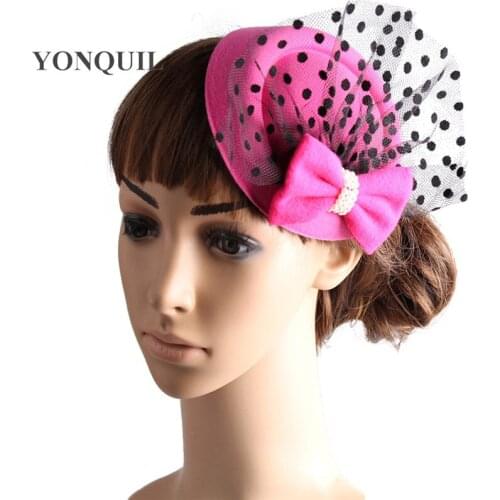 Mini Partys Hats With Veil Great For Ladies Bridal Hair Accessories Wedding Hats Fascinator Hair Accessories With Hair Pins