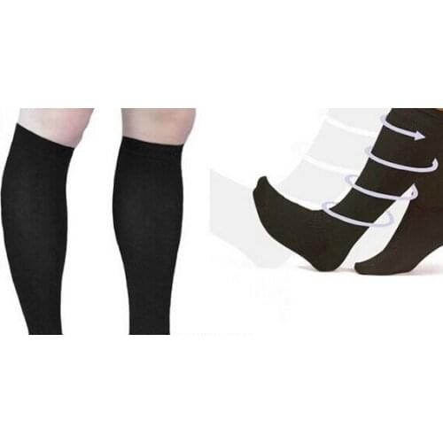 NO PACK antifatigue compression socks soomth tired achy leg reduce swelling elastic socks as slimming leg socks AS SEEN ON TV