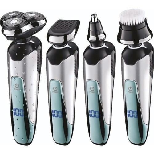 Professional 3 blade shaver set rechargeable electric shaver for men beard shaving machine electric razor washable+3 Accessories