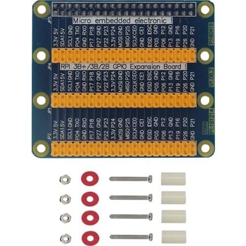 Raspberry Pi 4 GPIO Adapter 40 Pin 1 to 3 GPIO Expansion Board for Raspberry Pi 3 Model B 3B Plus 2B for Orange Pi PC