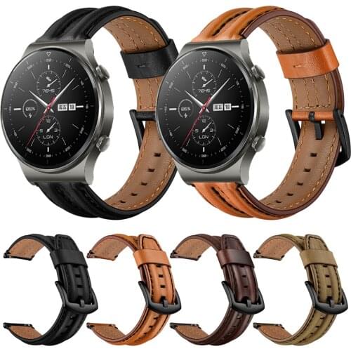 Leather Strap For HUAWEI WATCH GT 2 Pro Band Straps For huawei GT2 Pro gt2Pro Smartwatch Replaceable Watchband Bracelet
