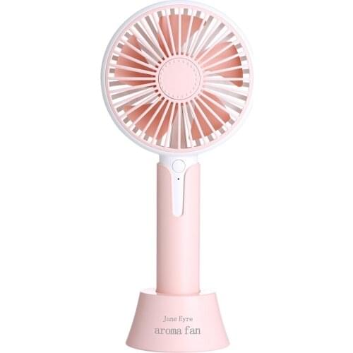 Hand Fan Practical Aromatherapy Mini Fan USB Charge Mobile Office Dormitory Student Multifunctional Handheld Portable Silent Fan