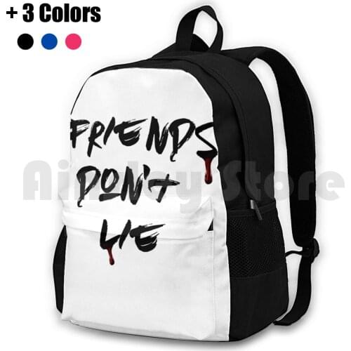 Friends Don'T Lie ( Eleven ) Outdoor Hiking Backpack Riding Climbing Sports Bag Eleven Millie Bobby Brown Gate Matarazzo Dustin