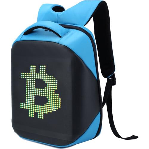 Wetalk smart led backpack S3 with trump 2020 flag on the customizable screen waterproof fashion creative wireless LED backpack