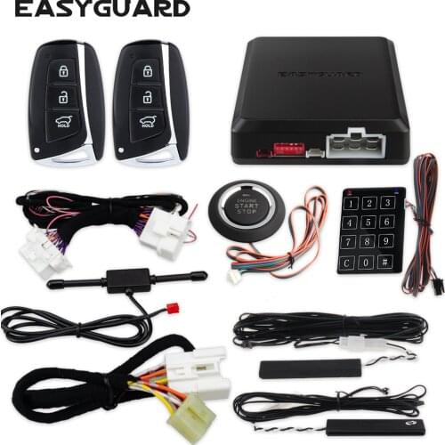 Plug And Play Push Button System For Hyundai Elantra Santa Fe 2013-2017 CANBUS Compatible Remote Start PKE Keyless Entry