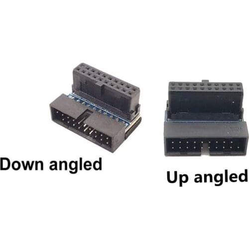 USB 3.0 20pin male power, the angular spread for the female adapter 90, a board connector receptacle