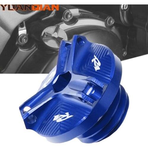 YZF R1 Motorcycle Accessories Engine Oil Filler Cap Plug Cover For Yamaha YZF R1 YZF-R1 LE 1998-2020 2019 2018 2017 2016 r1