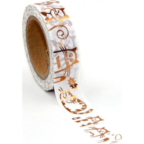 1.5cmx10m Cute Cat Washi Tape Diy Decoration Scrapbooking Planner masking tape adhesive tape kawaii stationery