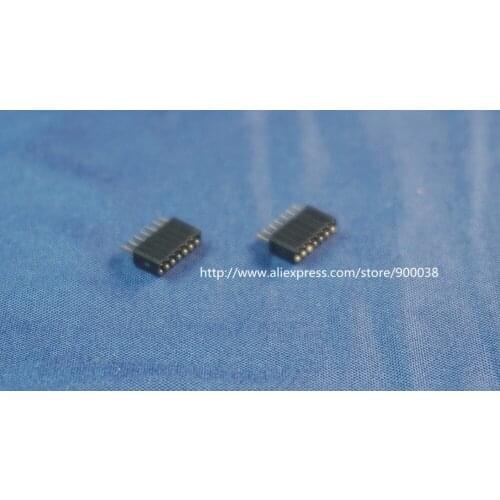 10pcs 1x7 P 7 pin 1.27mm Pitch Pin Header Female single row straight through hole DIP Rohs Lead free