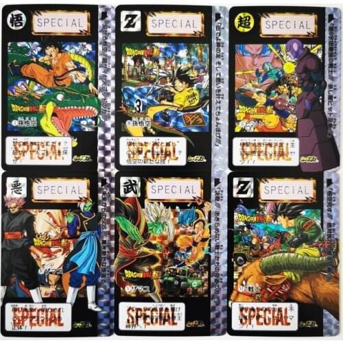 12pcs/set Dragon Ball Z Main Bullet Special Title Page Super Saiyan Goku Vegeta Hobby Collectibles Game Anime Collection Cards