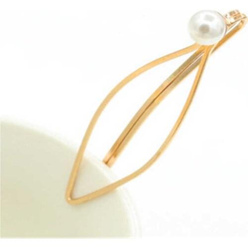 Vintage Pearl Leaf Hair Accessories Jewelry 2PCS Clip Hairband Comb Bobb Pin Barrette Hairpin Women