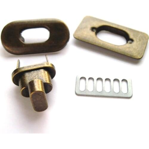 35mm x 20mm Antique Brass Turn locks
