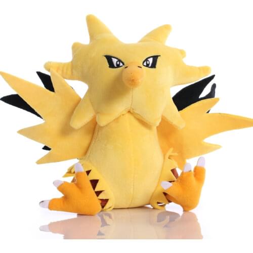 5pcs/lot Zapdos Plush Toys Doll Kawaii Anime Zapdos Plush Toys Doll Plush Stuffed Toys for Children Kids Gifts