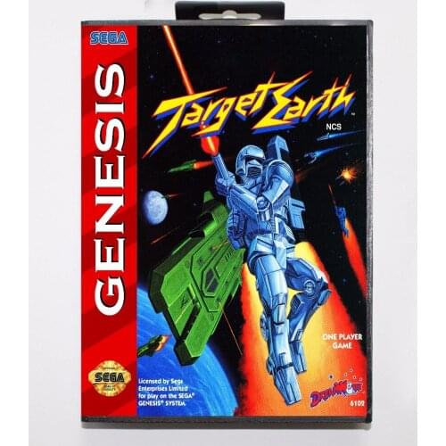Target Earth 16 bit MD Game Card With Retail Box For Sega Mega Drive For Genesis