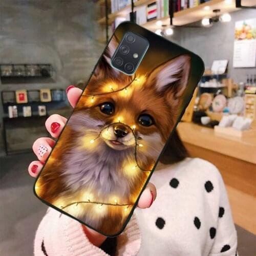 Animal fox Pet dog Poodle doge Phone Case For Samsung Galaxy A21S A01 A11 A31 A81 A10 A20E A30 A40 A50 A70 A80 A71 A51