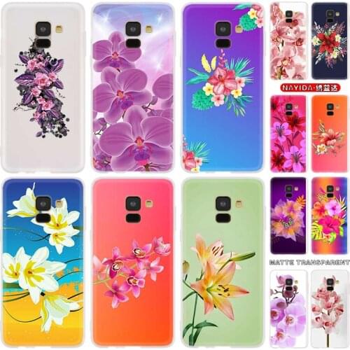 Phone Case For Samsung Galaxy J6 J8 J5 J7 J4 Plus 2018 2016 2017 EU Prime Pro CORE Cover Star Orchid Flowers