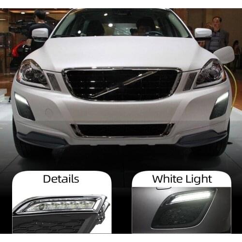 CSCSNL 2Pcs LED Daytime Running Light LED DRL For Volvo XC60 2011 2012 2013 LED Daylight with dimming function