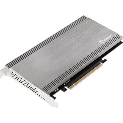 Add On Card Dual M.2 NVMe Port to PCIe 3.0 x16 Bifurcation Riser Controller Support Non-bifurcation Motherboard ASMedia2824 Chip