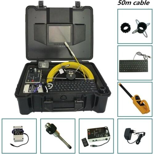 Underground Chimney Pipe Inspection Camera sewer Inspection cameras Waterproof with 50m Cable 29mm 512hz transmitter camera