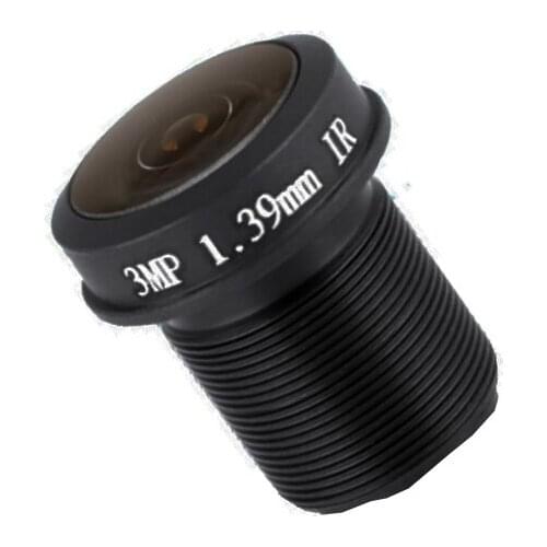 CCTV Camera 1.39mm Lens 3.0 MegaPixel Fisheye 180 Degree MTV M12 x 0.5 Mount Infrared Night Vision Lens For CCTV Camera