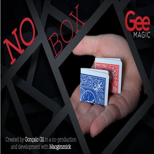 NO BOX by Goncalo Gil and MacGimmick Magic Tricks (Gimmick+online instruct) Card Magia Props Illusions Close up Magician Toys