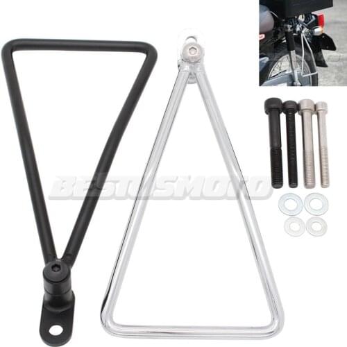 Motorcycle Universal Black Chrome Saddlebag Saddle Bag Support Bars Mount Bracket For Honda Super Cub 50 65 70 90 C100 C125