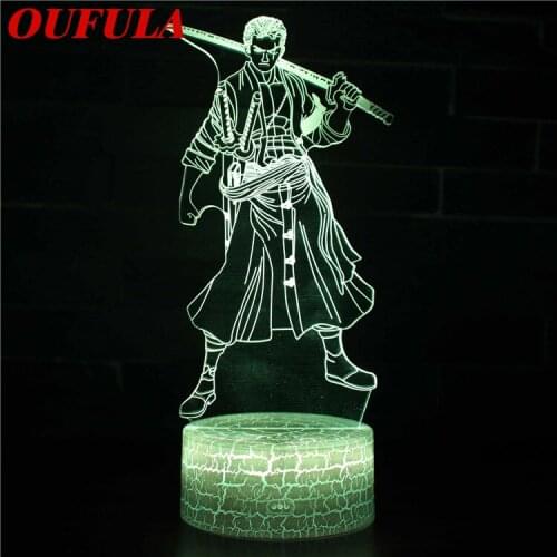 Night LED Lights Novelty 3D lamp Cute Toy Gift 7 Color Abstract Artist Graphics Cartoon Atmosphere Lamp For Children Kids Room