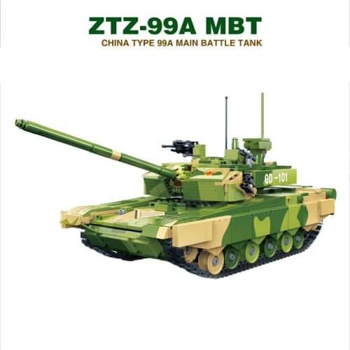 NEW 6103 1283pcs Military ZTZ 99A MBT Battle Tank WW2 Soldiers Army War Building Blocks Toys For Children
