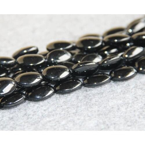 New Hot sale 13*18mm Black Onyx beads DIY chalcedony Loose 15" 2pc/lot Oval Shape Jewelry making design wholesale