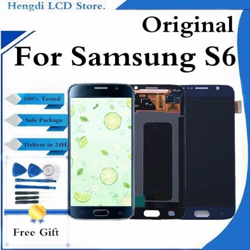 Original LCD For SAMSUNG S6 LCD Display Touch Screen Digitizer Assembly Replacement For SAMSUNG Galaxy S6 G920 G920F Display