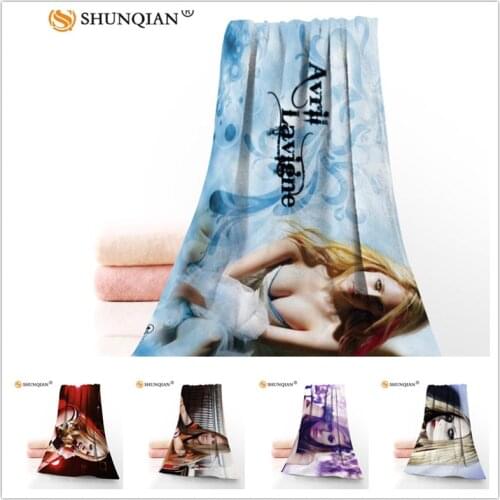 Custom Avril Ramona Lavigne 35x75cm Face Towels Facecloth Microfiber Washcloth Quick drying Sports Towel