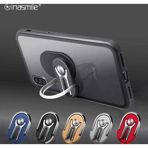 Rotable mobile phone bracket 360-degree rotation metal magnet mobile phone bracket ring buckle magnetic car mobile phone bracket