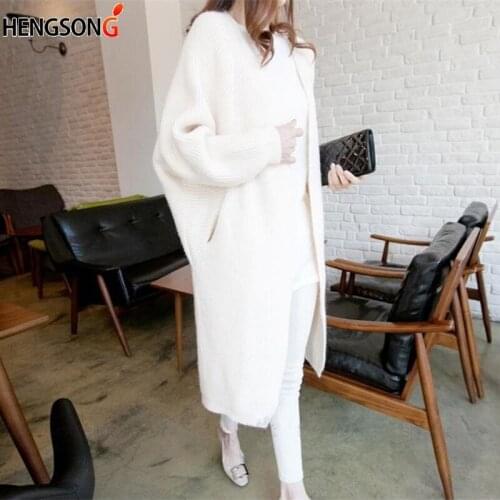 Casual Loose Women Cardigan Sweater knitting Batwing Sleeve Feminino 2021 New Autumn Winter Thick Chaqueta Mujer Elegant Coat