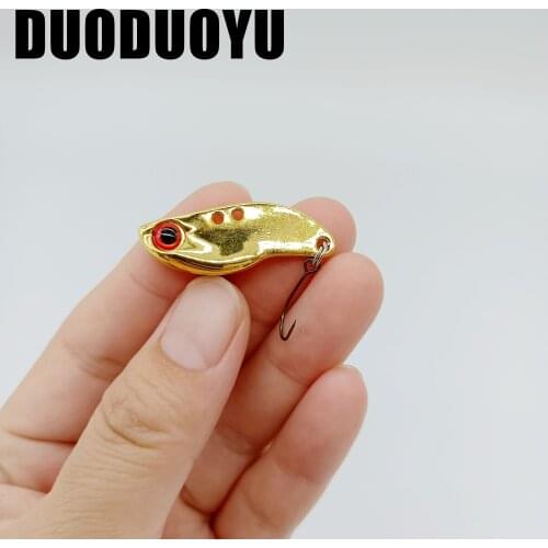 DUODUOYU 10PCS/LOT Mini VIB Fishing Lure 2.5g/3.5g/5g Vibrations Spoon Lure Artificial Hard Bait with Single Hook Fishing Tackle
