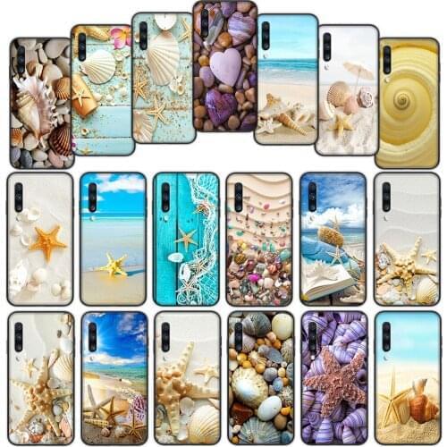 Seashells Sea Star Soft Cover Case for Samsung Galaxy A11 A21 A21S A41 A51 A71 A81 A91 M11 M21 M31 M31S