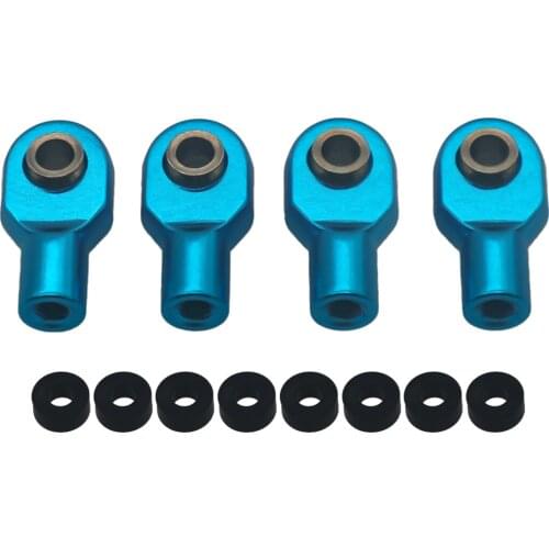 RCAWD 4sets machined alloy shock rod ends long/hollow ball connectors 1-10 for Traxxas Slash 2WD