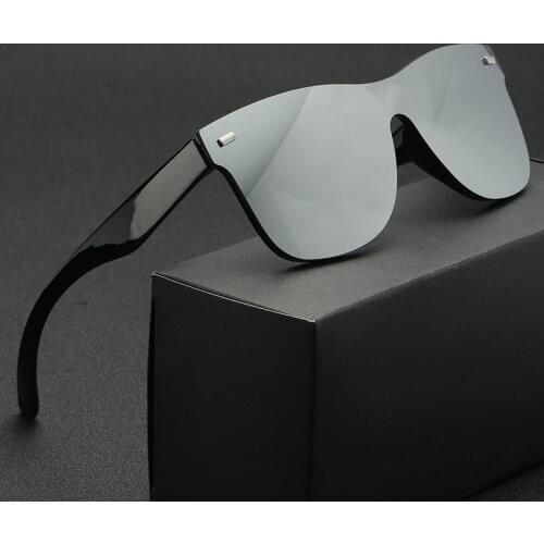 Over Size Luxury Glasses Women Anti-Reflective Mirror Sunglasses Square Plastic Eyeglasses Classic Women Men Sun Glasses Uv400