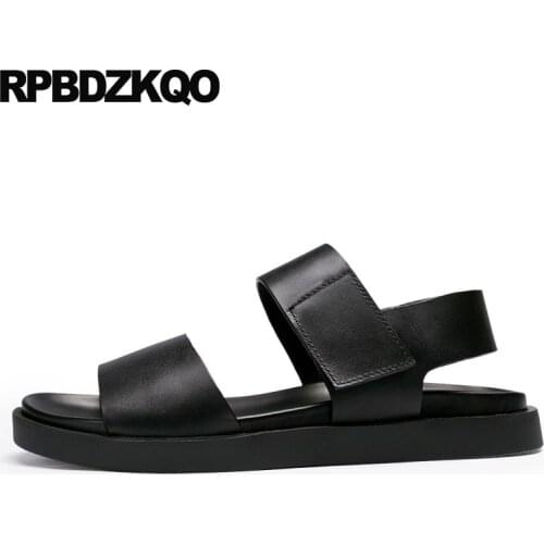 Italian platform white outdoor sandals black summer designer shoes men high quality native breathable strap genuine leather