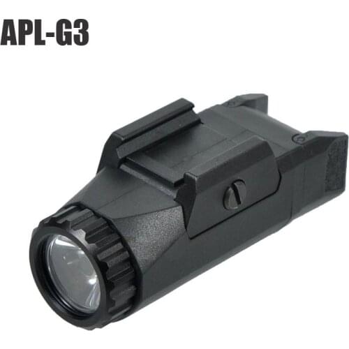 APL-G3 400 Lumens Pistol Weapon Tactical Light Constant/Momentary/Strobe Compact Weapon Picatinny Rail Mounted for Glock Hunting