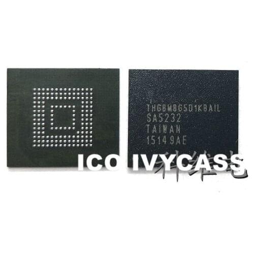 THGBMBG5D1KBAIL eMMC BGA153 For LCD TV NAND Flash Memory IC Chip Phone Repair 4GB Soldered Ball